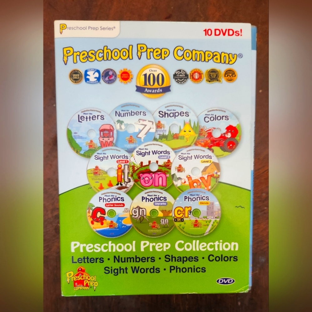 👩‍🏫🏫PRESCHOOL PREP COMPANY 10 SET DVDS 📀 💿